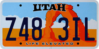 UT license plate Z483IL