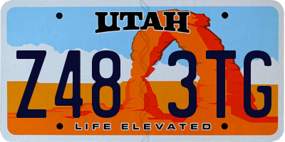UT license plate Z483TG
