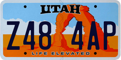 UT license plate Z484AP
