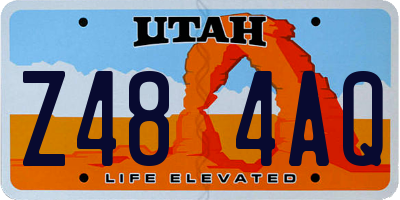 UT license plate Z484AQ