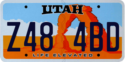 UT license plate Z484BD