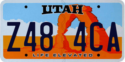 UT license plate Z484CA