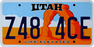 UT license plate Z484CE