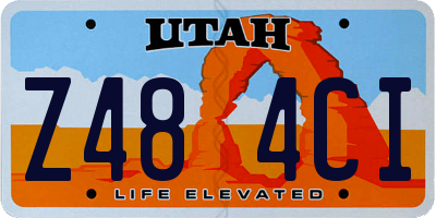 UT license plate Z484CI