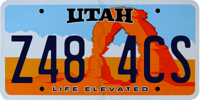 UT license plate Z484CS