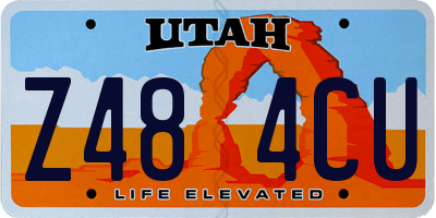 UT license plate Z484CU