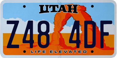 UT license plate Z484DF