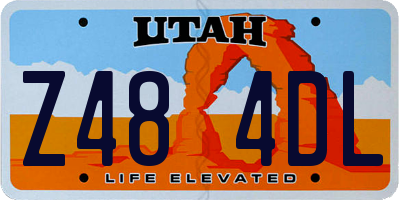 UT license plate Z484DL