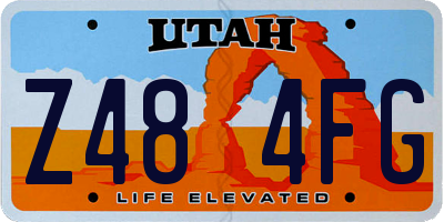 UT license plate Z484FG