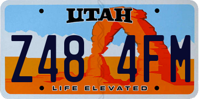 UT license plate Z484FM