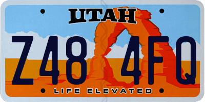 UT license plate Z484FQ