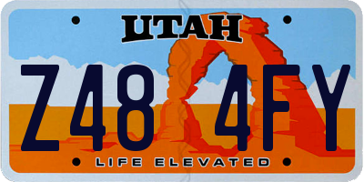 UT license plate Z484FY