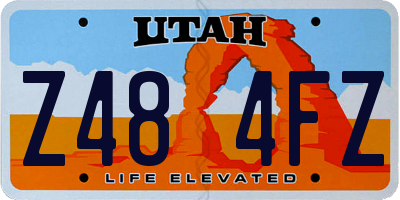 UT license plate Z484FZ