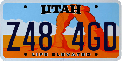 UT license plate Z484GD