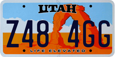 UT license plate Z484GG