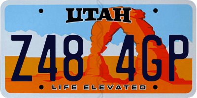 UT license plate Z484GP