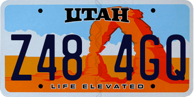 UT license plate Z484GQ