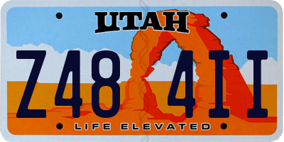 UT license plate Z484II