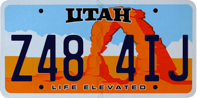 UT license plate Z484IJ