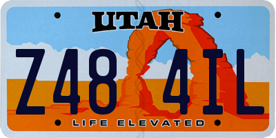 UT license plate Z484IL