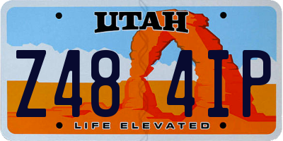 UT license plate Z484IP