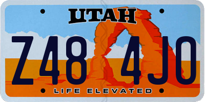 UT license plate Z484JO