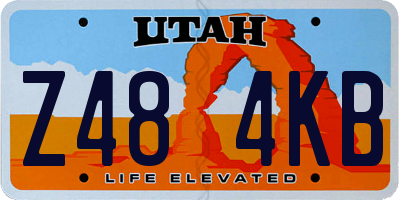 UT license plate Z484KB