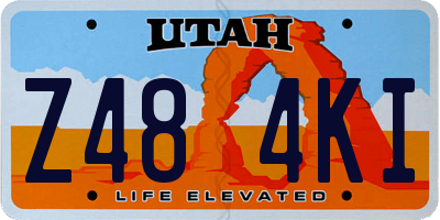 UT license plate Z484KI
