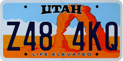 UT license plate Z484KQ