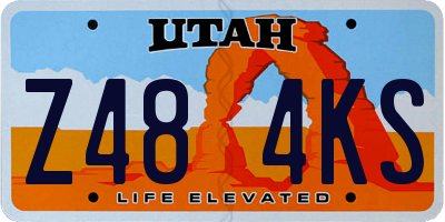 UT license plate Z484KS
