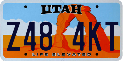 UT license plate Z484KT