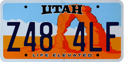 UT license plate Z484LF