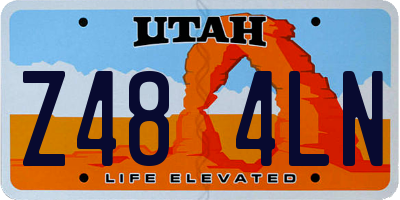 UT license plate Z484LN