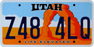 UT license plate Z484LQ