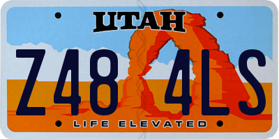 UT license plate Z484LS