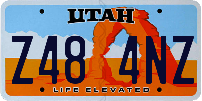 UT license plate Z484NZ