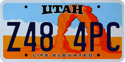 UT license plate Z484PC