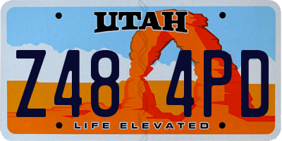 UT license plate Z484PD