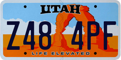 UT license plate Z484PF