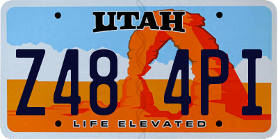 UT license plate Z484PI