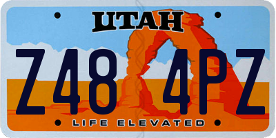 UT license plate Z484PZ