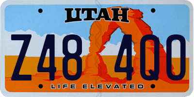 UT license plate Z484QO