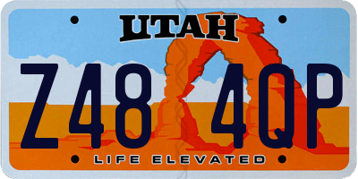 UT license plate Z484QP