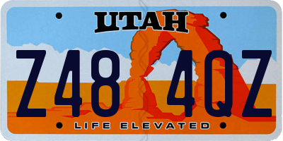 UT license plate Z484QZ