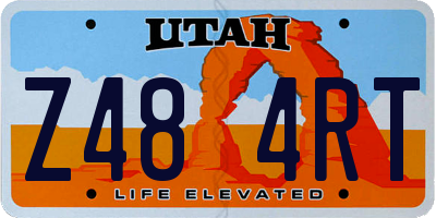 UT license plate Z484RT