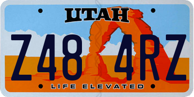 UT license plate Z484RZ