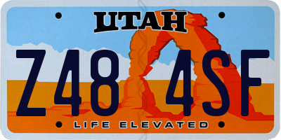 UT license plate Z484SF