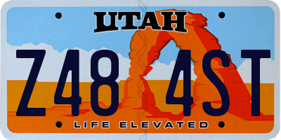 UT license plate Z484ST