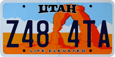 UT license plate Z484TA