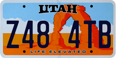 UT license plate Z484TB